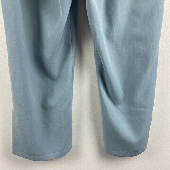AVEC LES FILLES Ankle Trouser Pants Sky Blue Anthropologie Office Wear Sz Large - Picture 6 of 13